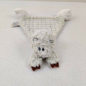 Demdaco Nat & Jules Cozies Arnie Flat Green Dragon Lovey Security Blanket